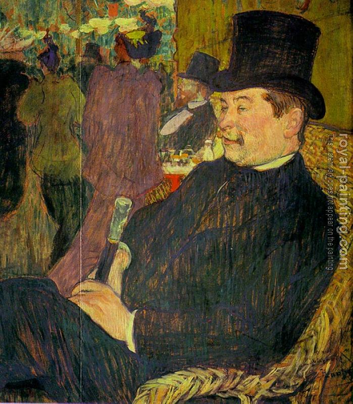 Henri De Toulouse-Lautrec : Portrait of Monsieur Delaporte at the Jardin de Paris